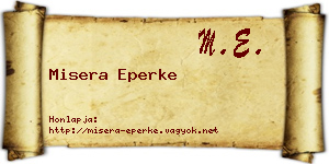 Misera Eperke névjegykártya